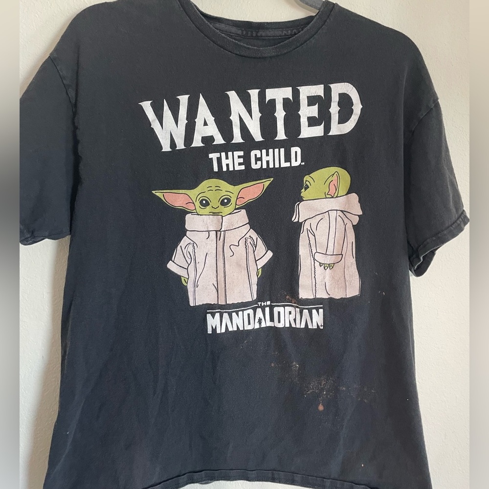 Star Wars Black Tee - Wanted The Child Design